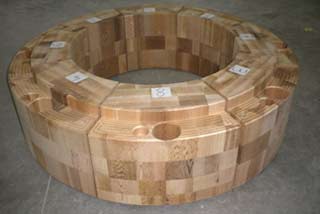 Nuclear packing wood